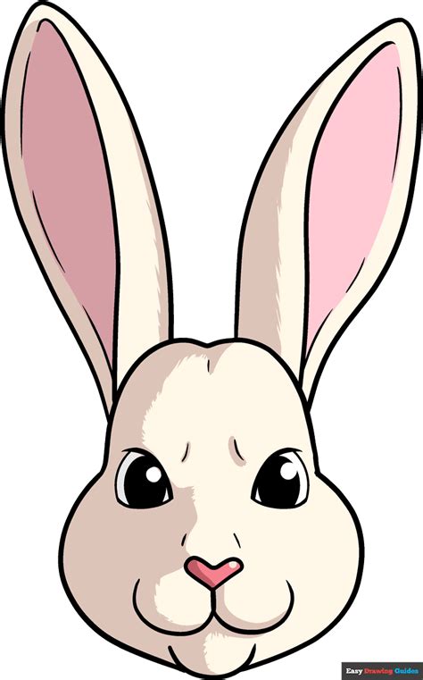 cartoon drawing of a bunny|easy bunny face drawing.